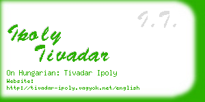 ipoly tivadar business card